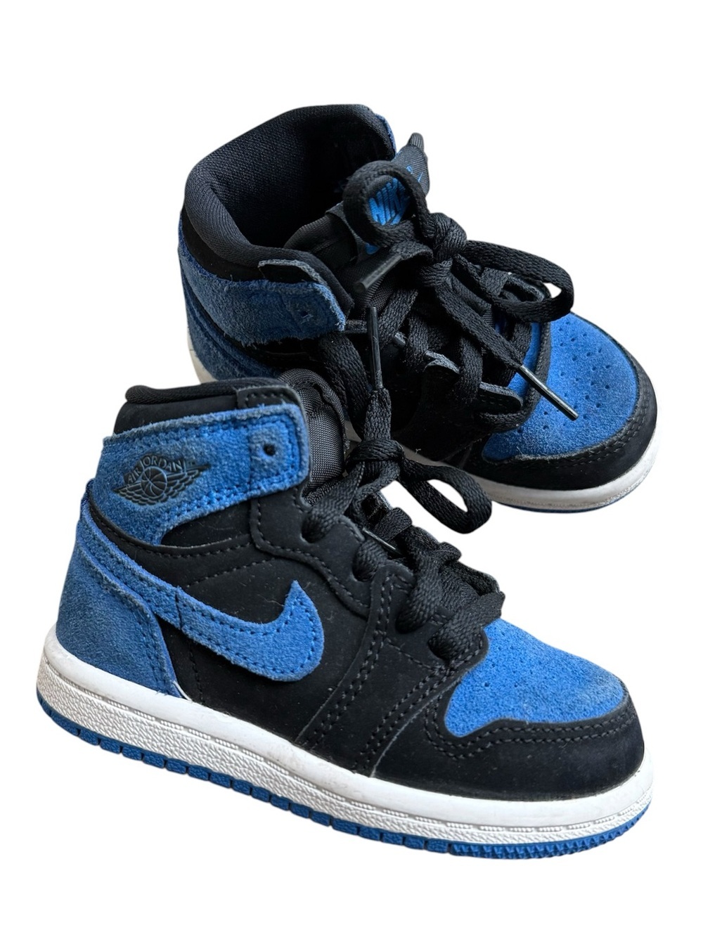 Jordan 1 retro high royal blue sneakers toddler baby boy 6C shoes